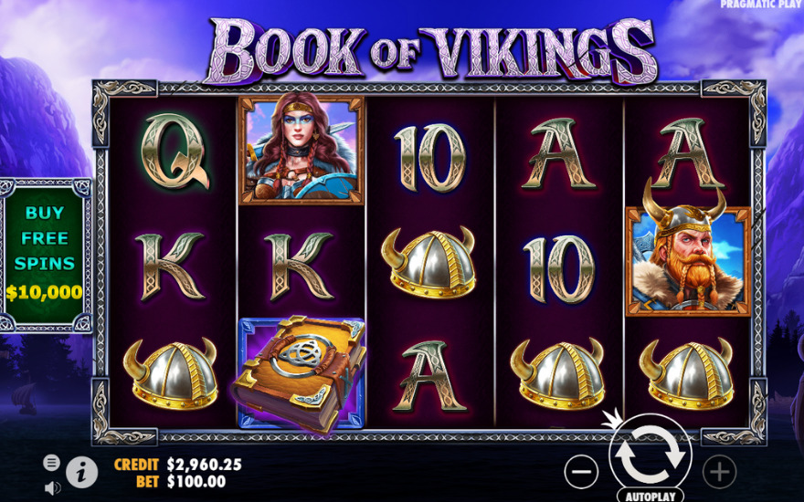 Book of Vikings Slots Gameplay