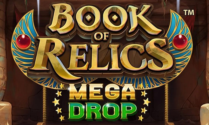 Book of Relics Mega Drop Slot Logo No Deposit Slots