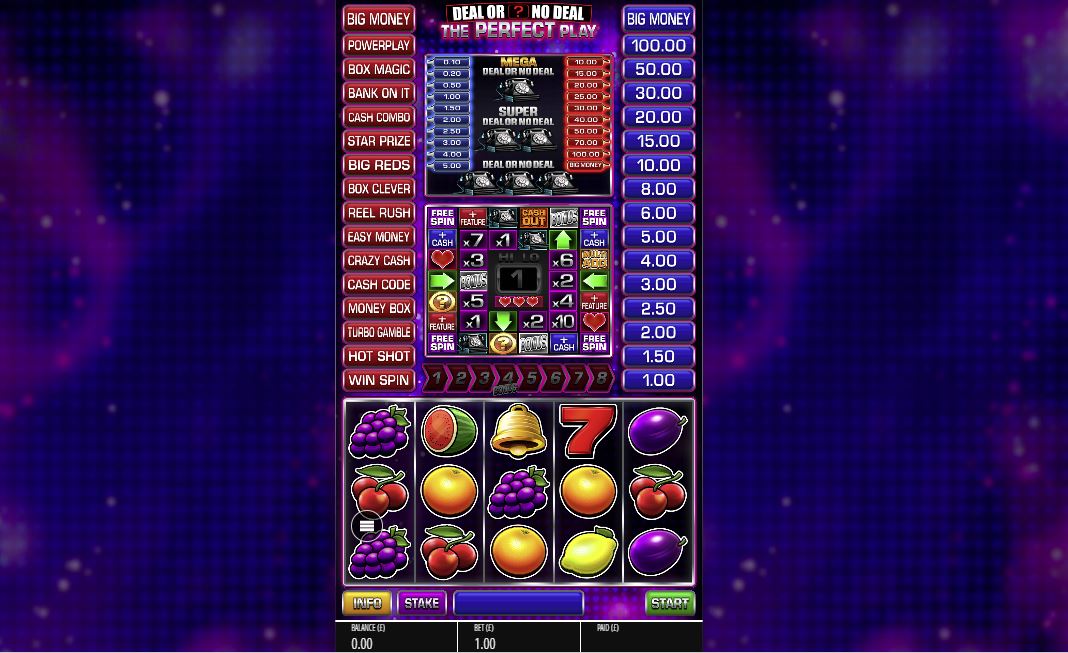 Deal or No Deal: The Perfect Play Slot Gameplay