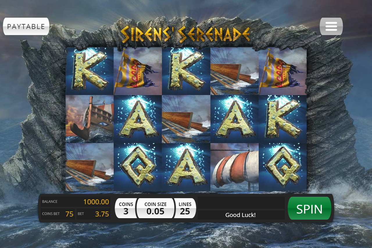 Sirens Serenade Slots Reels