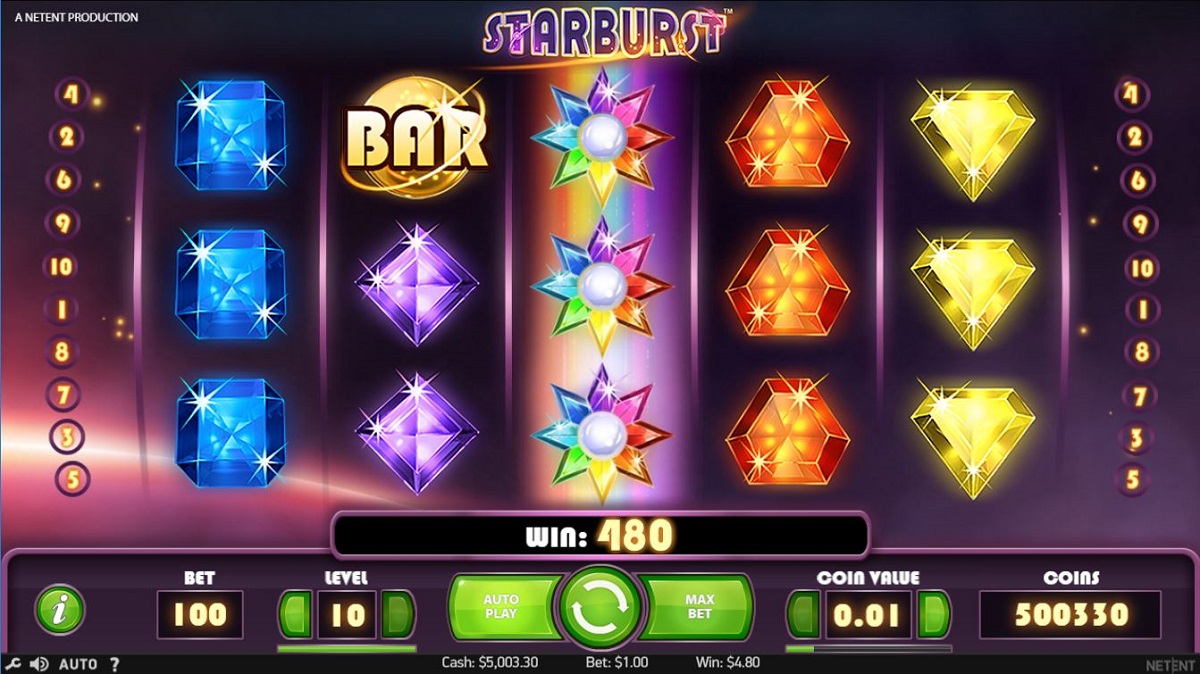 Starburst Slot Gameplay