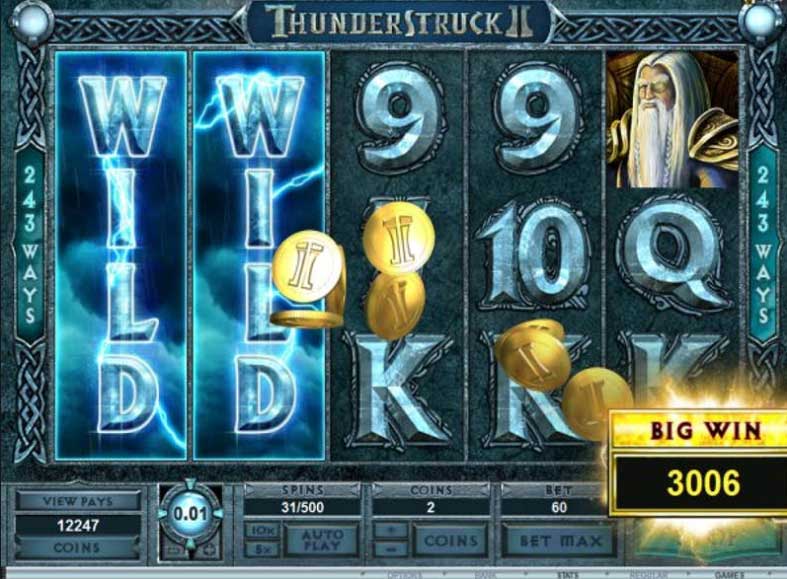 Thunderstruck 2 Slots Gameplay