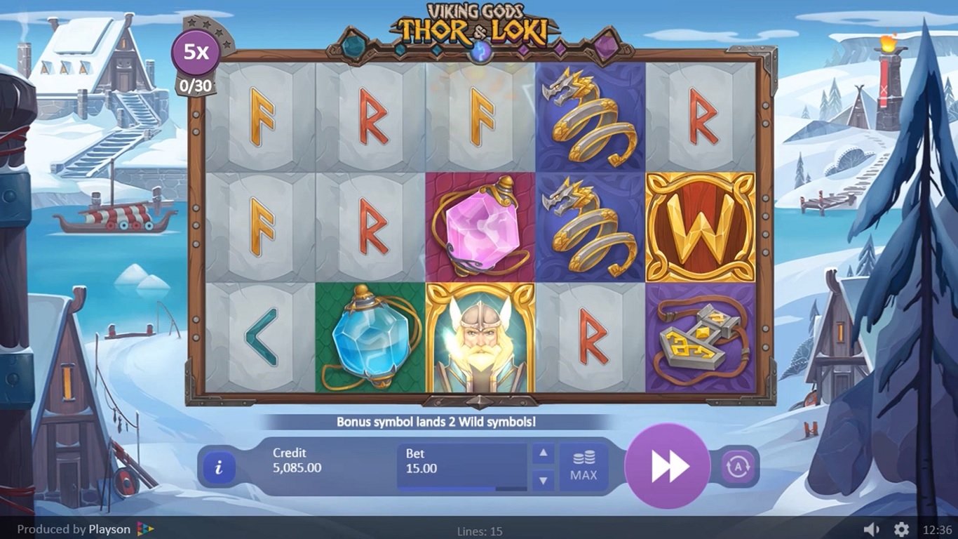 Viking Gods Slots Gameplay