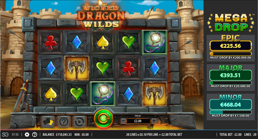 Wicked Dragon Wilds Mega Drop Slot Gameplay