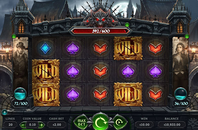 Wolf Hunters Slot Reels